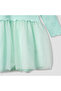 Textured V-neck Dress and Tights Set - 6