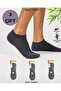 3-Piece Bamboo Toe Seamless Washable Men's Sneaker Socks