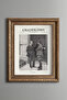 Mustafa Kemal and İsmet Paşa - Vintage Patterned Painting - Thick Model
