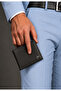 Men's 100% Genuine Leather Black Wallet with Additional Id and Driver's License Compartment - Men's Leather Wallet Card Holder Accessory - Pc-2243