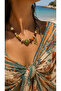 Natural Stone Ethnic Inspiration Design Necklace – Bohemian Handmade Look Gift Necklace - 3