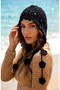 Flora Cotton Lace Knitted Bandana Beanie