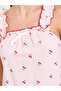 Pink Cherry Gingham Sleeveless Nightdress - 3
