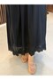 Zena Lace Detailed Lined Skirt |   Black - 4