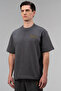 Authentic Boxing 2.0 Gray Men's Oversize T-Shirt Tm0158-415 100% Cotton - 2