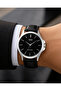 Men's Wristwatch with Black Leather Strap, Casual and Classic Design, Gift Boxed, 2-Year Mechanical Warranty - 3