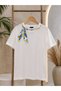 Premium Women's T-Shirt with Pearl Stone Detail - 3