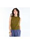 سترة بدون أكمام برقبة مستديرة باللون الأخضر - 3