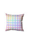Soft Colorful Checkered Pillow, Gift