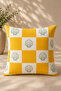 Mediterranean Themed 5-Piece Decorative Throw Pillow Cover and Runner Set – Yellow Green Digital Printed Modern Living Room & Balcony Set - 5