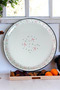 No 60 Enamel Tray Tableware, Food Presentation Tray, Floor Table Zinc ~58 cm - 2