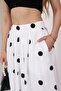 Polka Dot Balloon Skirt White Color - 4