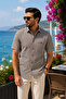 Men's Checkered Short Sleeve Shirt 100% Cotton Comfortable Fit Summer Shirt with Pockets S-Xxl
