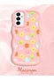 Samsung Galaxy M23 Compatible Case Camera Protector Pink Silicone Couple Phone Case Floral Pattern - 2
