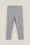 Women's Gray Plus Size High Waist Cotton Lycra Gathering Long Leggings - No Show Stretchy Casual Leggings - 6