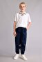 Regular Fit Apaş Collar Viscose T-Shirt for Boys G6606A826Au - 2