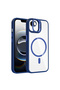 iPhone 16E Case with Camera Stand Magsafe Supported Transparent Back Silicone Tkng - 4