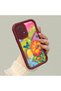 Samsung Galaxy A52 5g Compatible Case Camera Protector Burgundy Silicone Couple Phone Case Butterfly Pattern - 2