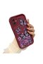 Samsung Galaxy A05 Compatible Case Camera Protector Burgundy Silicone Couple Phone Case Butterfly Pattern - 3