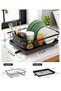 Stainless Steel Dish Drying Rack with Cutlery Holder 12x15 Inch Space-Saving Kitchen Counter Organizer for Home and Everyday Use Black - 3