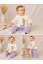 Baby Girl Heart Bow Detailed 2-Piece Set - 2