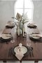 Plain Simple 6-Piece Natural Linen Bohemian Vintage Cream Placemat Set - 4