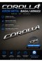Toyota Corolla Chrome Metal Trunk Emblem – Shiny 3D Logo