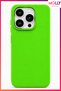 Chartreuse Liquid Velvet Matte Silicone Case for iPhone 14 Pro