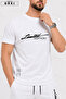 Limited Edition Printed Cotton Fabric Unisex T-Shirt-White Shorts Set - 3