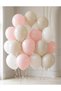 Pink and White Sea Sand Balloon Set of 20 Birthday Party and Baby Shower Decoration