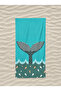 Whale Sea Patterned Cotton Digital Printed Youth Adult Beach Seaside Towel