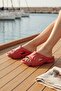 Red Daily Balcony Garden Pool Beach Slippers Women's Slippers - 5