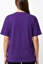 Unisex Purple Crew Neck Oversize T-Shirt - Basic Loose Fit Casual T-Shirt - 6