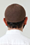 Knitted Flexible Orlon Prayer Cap - Brown - (Smz) - 7