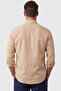 Beige 100% Cotton Relaxed Fit Men's Shirt – Summer Breathable Modern Shirt 2602611 - 4