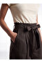 Lcw Vision Brown Belted Pleated Women's Shorts - 3