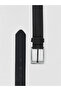 Lcw Accessories Black Leather Look Metal Buckle Men's Belt - 3