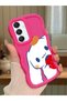 Samsung Galaxy A16 Compatible Case Camera Protector Red Silicone Couple Phone Case Stripe Pattern