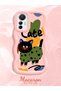 Mi 12 Lite Compatible Case Camera Protector Pink Silicone Couple Phone Case Cat Pattern - 2