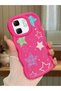 Infinix Hot 50I Compatible Case Camera Protector Red Silicone Couple Phone Case Star Pattern