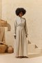 Natural Elastic Waist Brode Detailed Skirt - 4