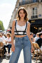 Black Vegan Leather Multi-Buckle Women's Body Harness Belt