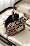 Midi Size Suede Leopard Daily Makeup and Cosmetic Bag - 5