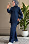6221 - Comfortable Casual Slim Women's Denim Jacket and Pants Set - 5