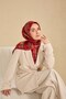 Twill Silk Scarf Serenit Strawberry Red 90X90 - 2