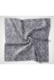 Cotton Polyester Soft Scarf Baby Blue Lilium Patterned Non-Slip Textured 90X90 - 5