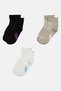 Kids Boy 3 Pairs Brand Logo Crew Socks, Multicolor - 3