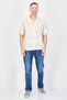 Men Relaxed Fit Floral Print Short Sleeve Casual Shirt, Beige - 4