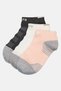 Kids Girl 3 Pairs Brand Logo Crew Socks, Multicolor