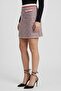 Women Knitted Mini Skirt, Multicolor - 3